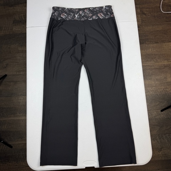 Crivit Leggings Womens L Large Black Straight Leg Athletic Leggings Wide Waist - Picture 6 of 6